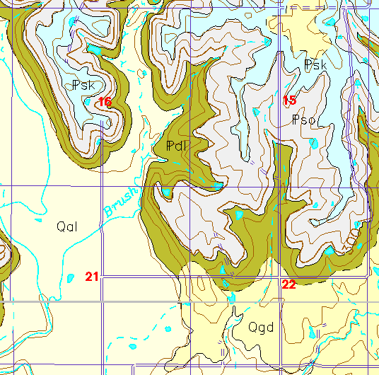 small geologc map