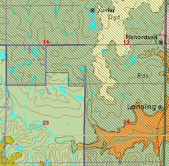 small geologc map