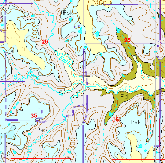 small geologc map