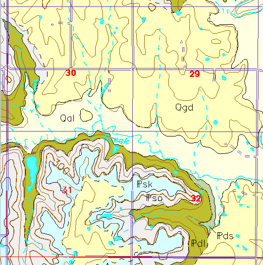 small geologc map