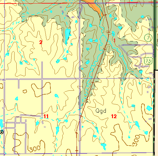 small geologc map