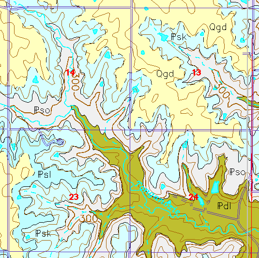 small geologc map