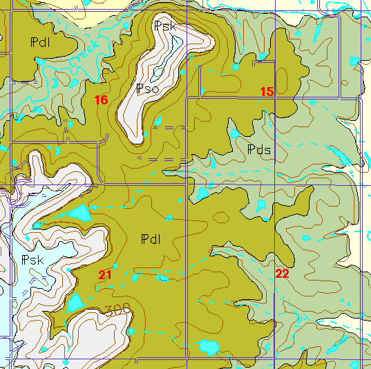 small geologc map