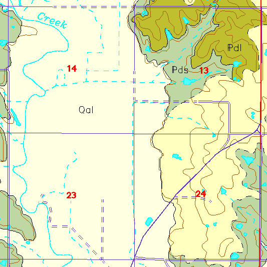 small geologc map