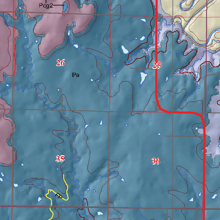 small geologic map