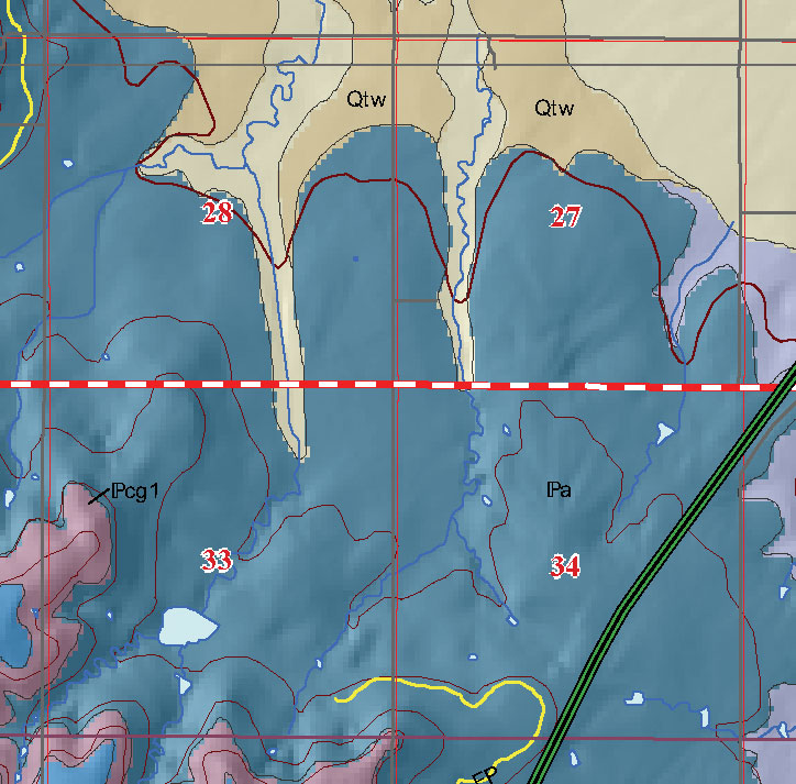 small geologic map