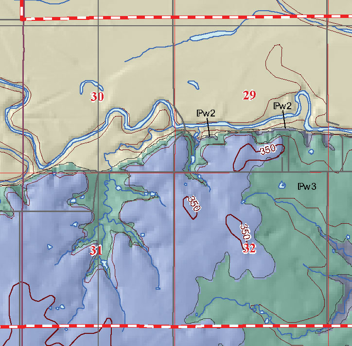 small geologic map