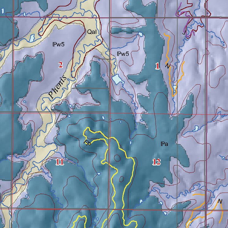 small geologic map