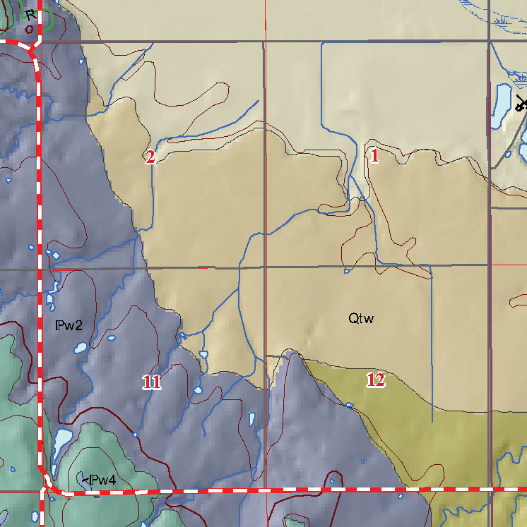 small geologic map