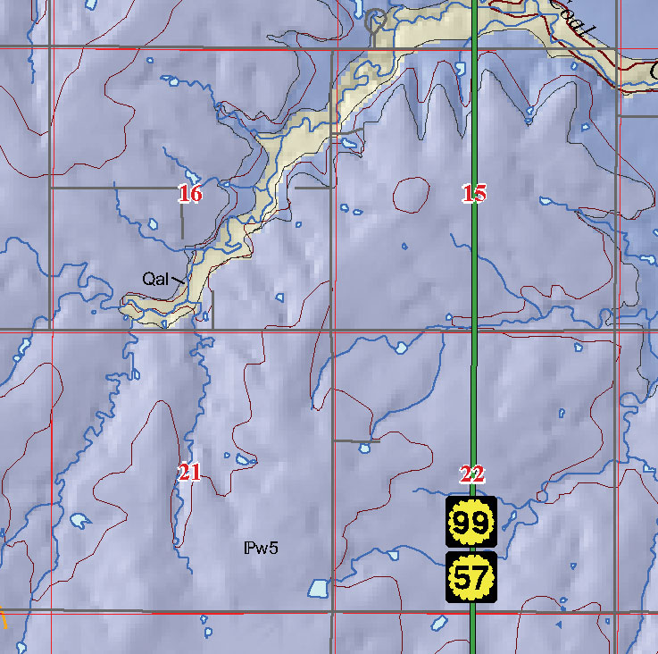 small geologic map