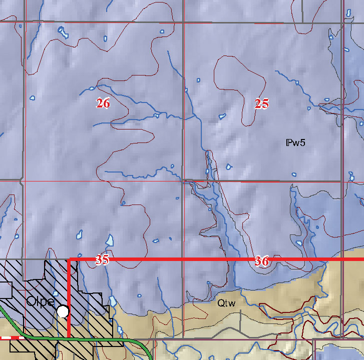 small geologic map