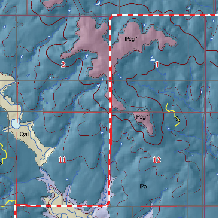 small geologic map