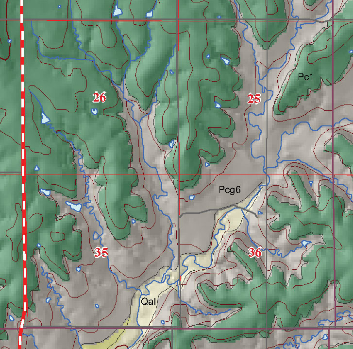 small geologic map