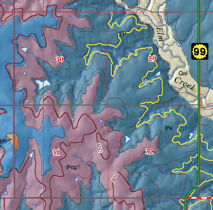 small geologic map