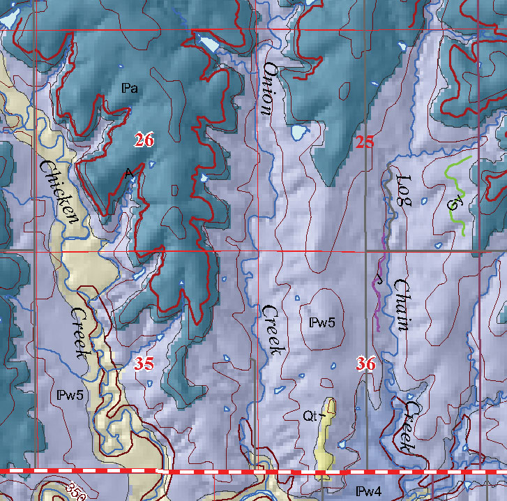 small geologic map