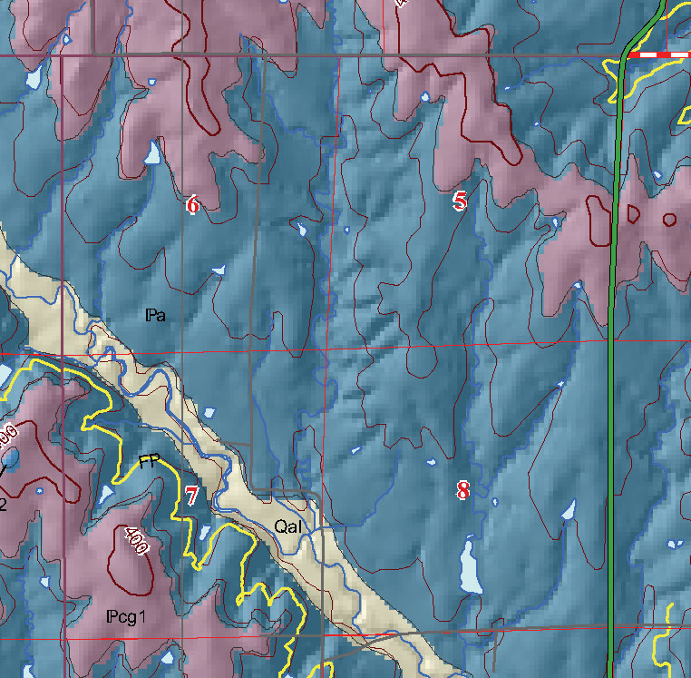 small geologic map