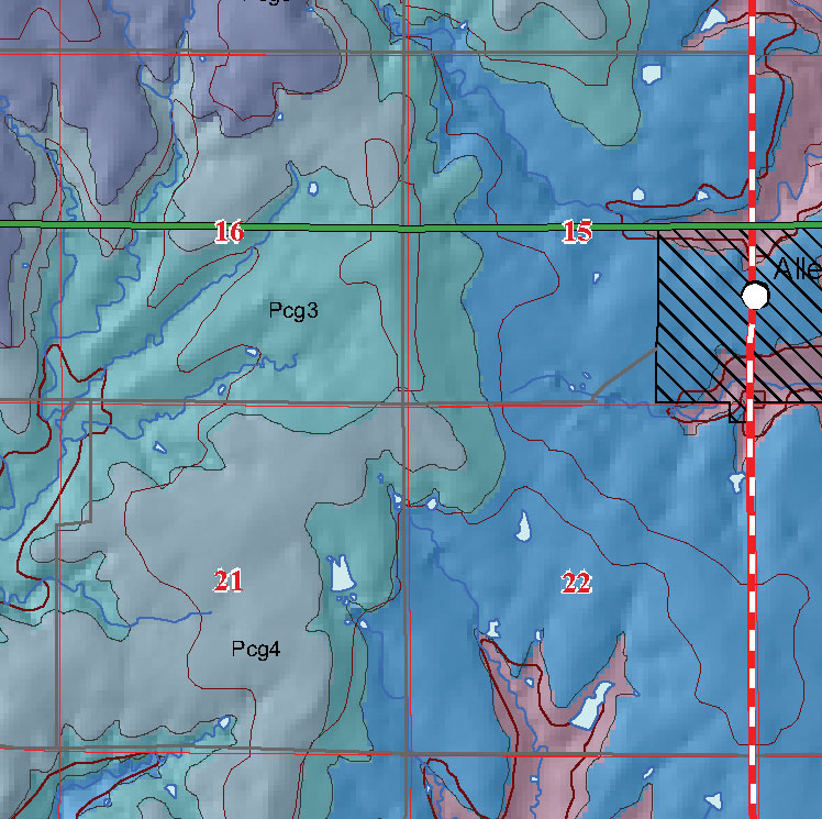 small geologic map