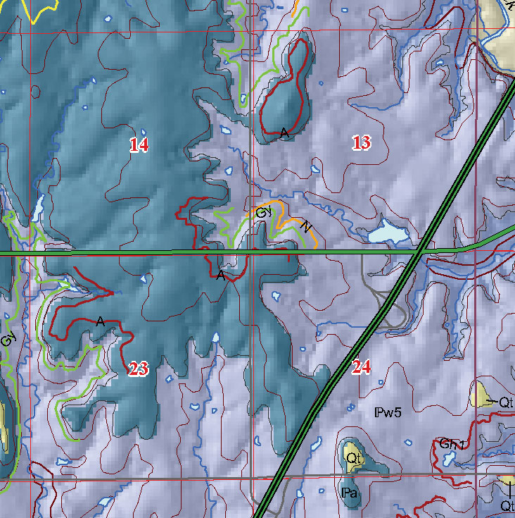 small geologic map