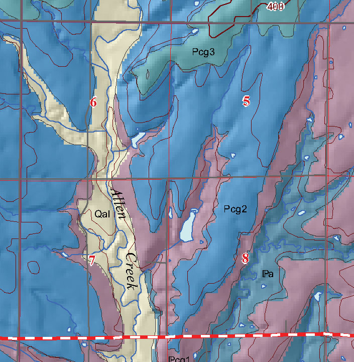 small geologic map