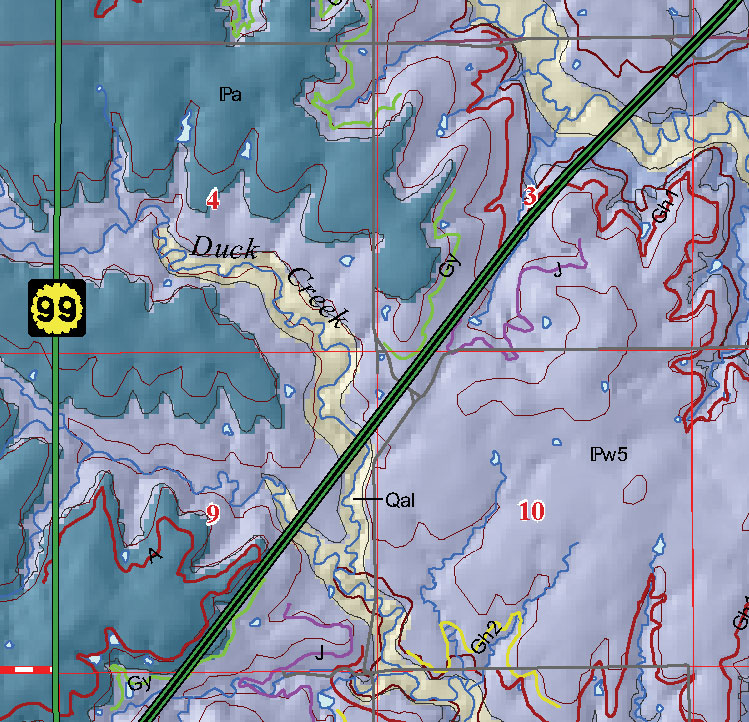 small geologic map