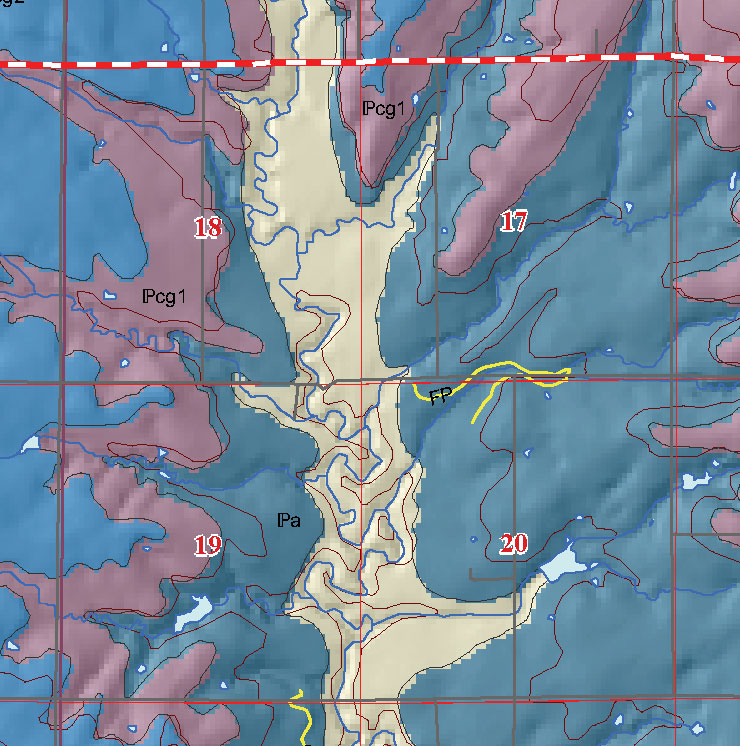 small geologic map