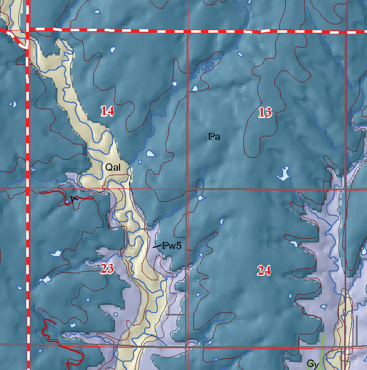 small geologic map