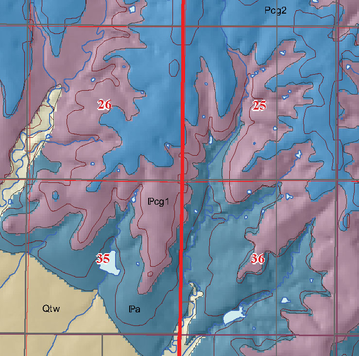 small geologic map