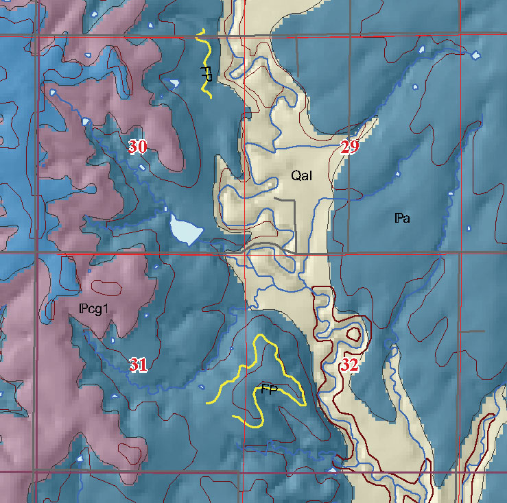 small geologic map