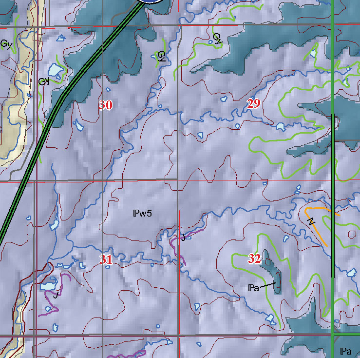 small geologic map