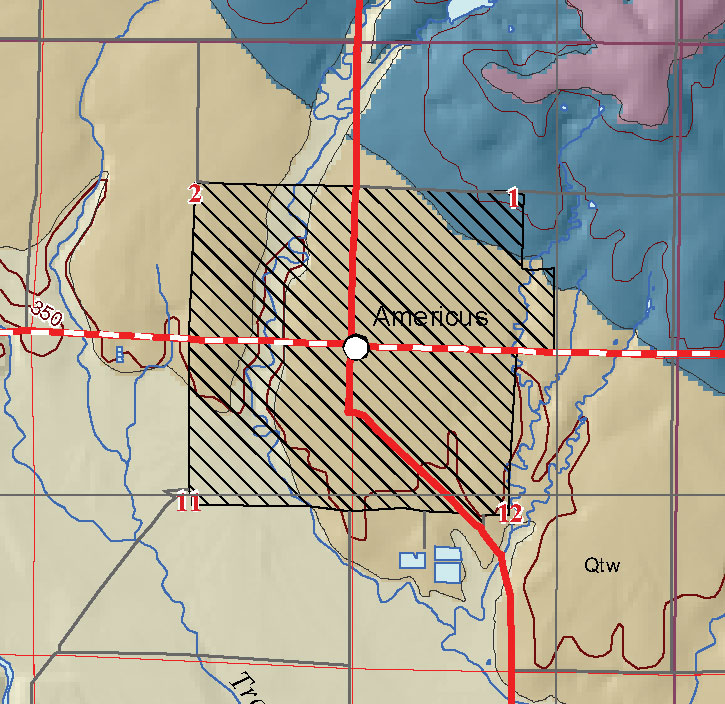 small geologic map