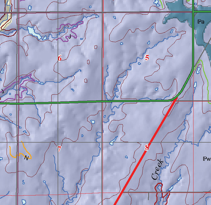 small geologic map