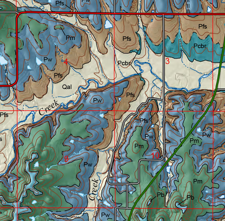 small geologic map