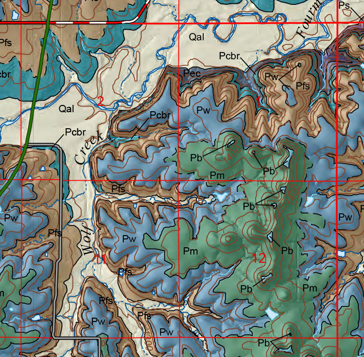 small geologic map