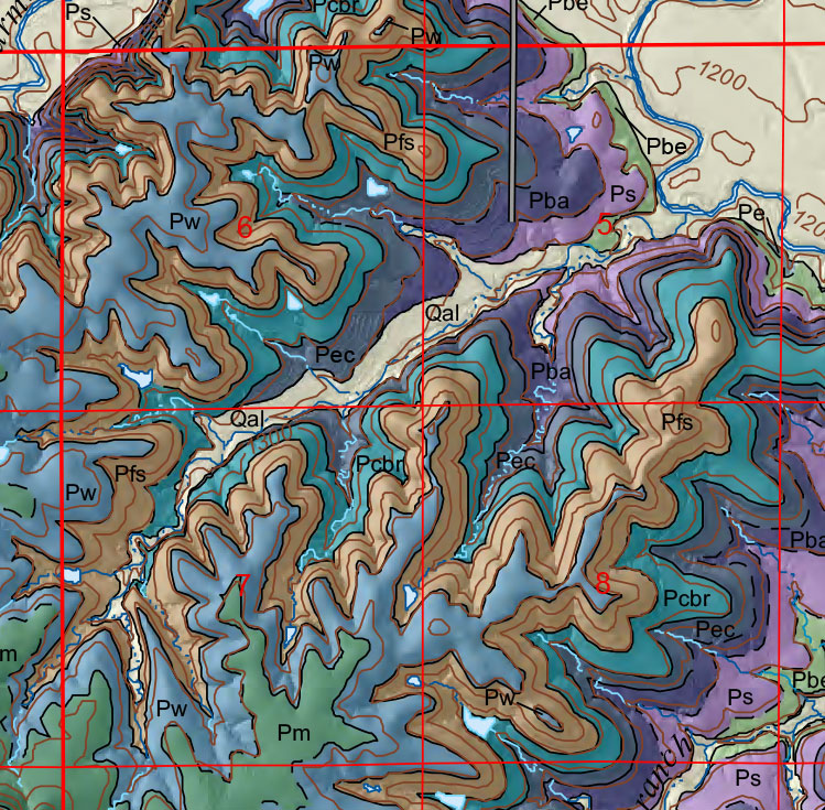 small geologic map