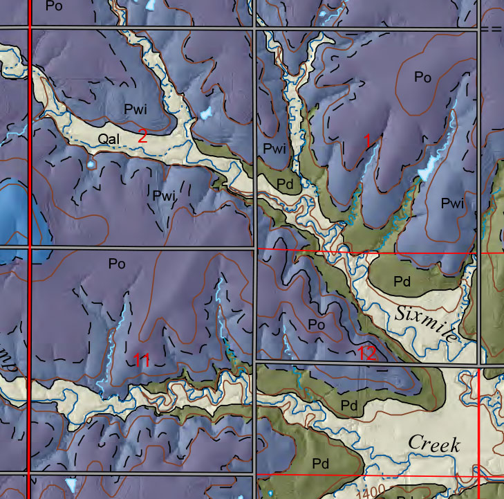 small geologic map