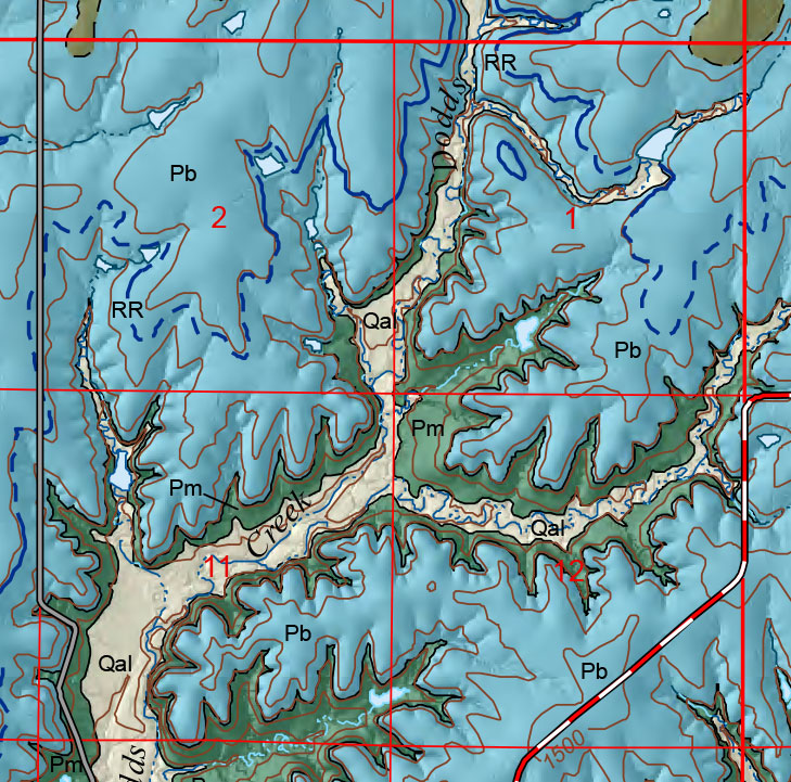 small geologic map