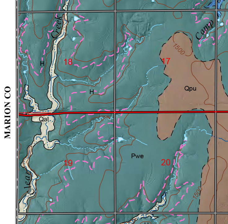 small geologic map