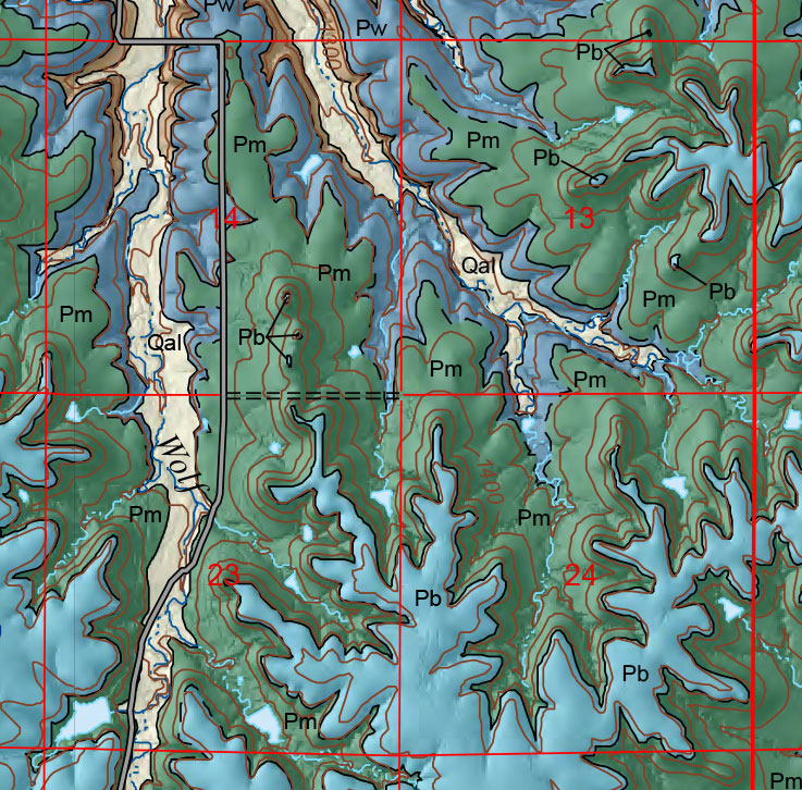 small geologic map