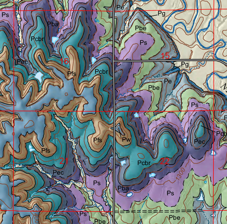 small geologic map