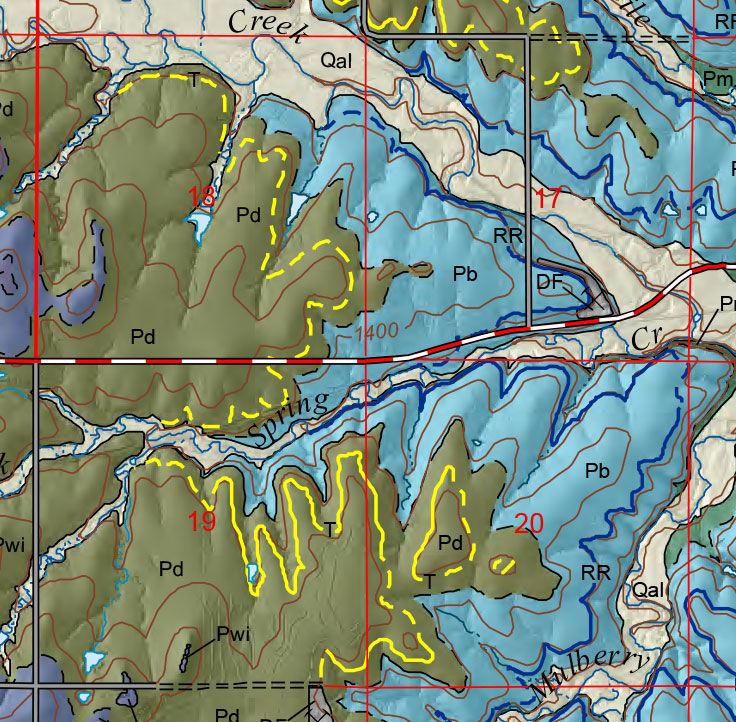 small geologic map