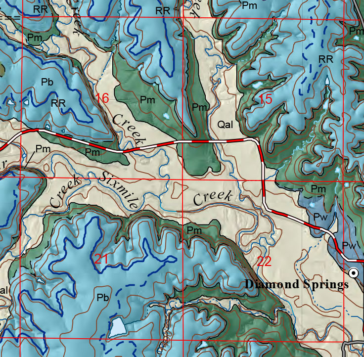 small geologic map