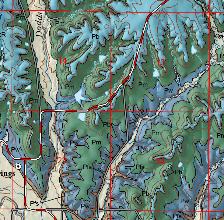 small geologic map