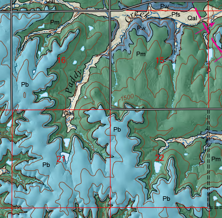 small geologic map