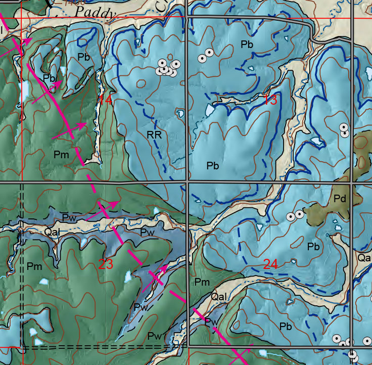 small geologic map