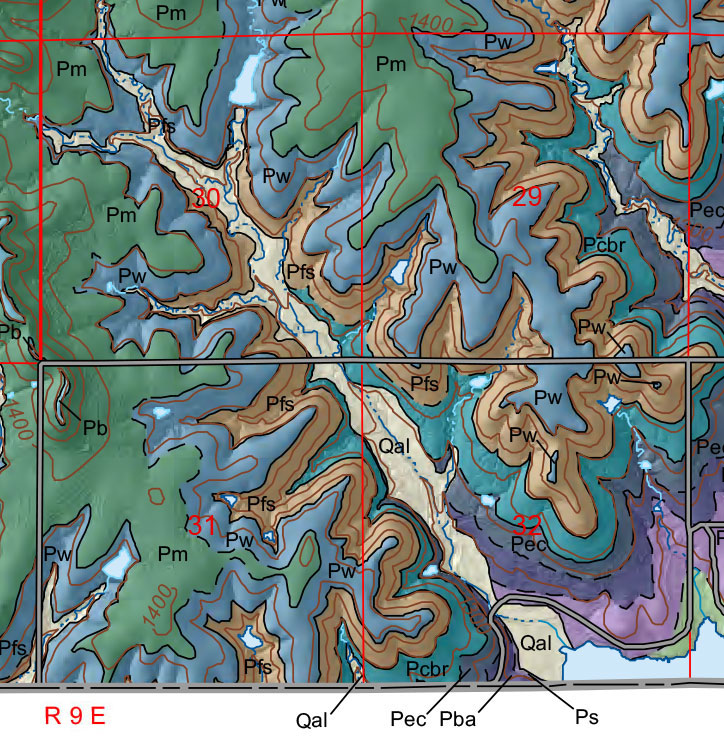 small geologic map