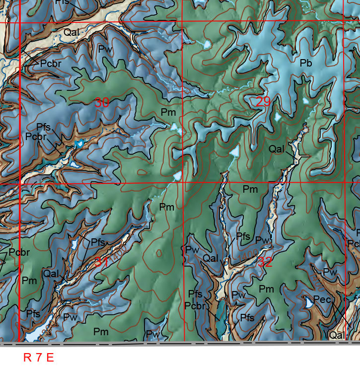 small geologic map