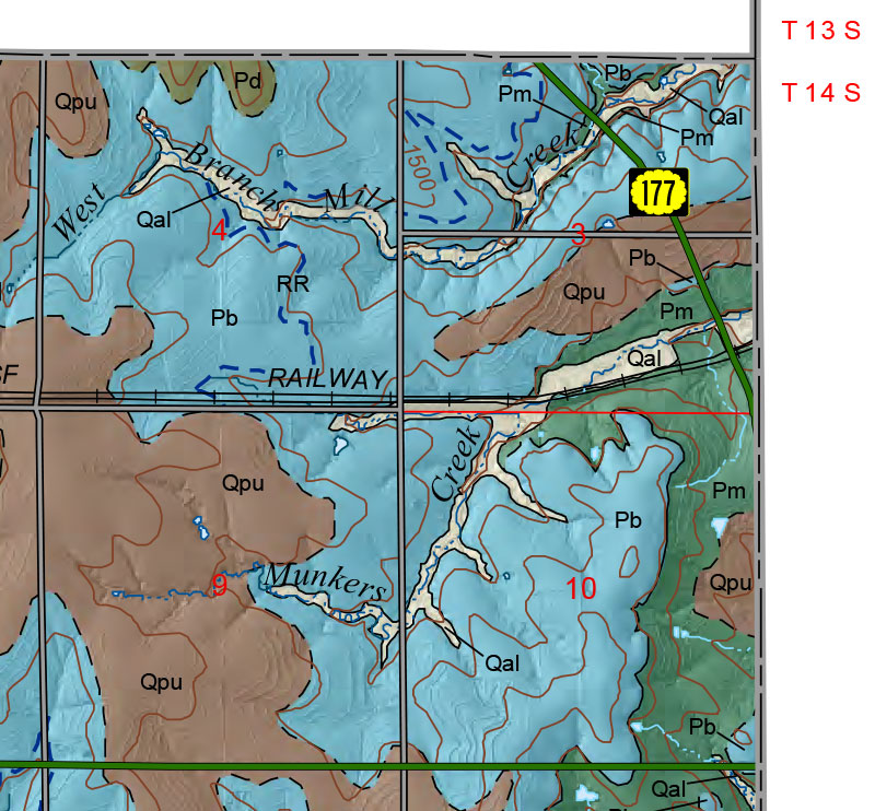 small geologic map