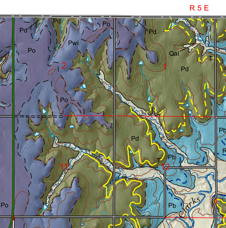 small geologic map