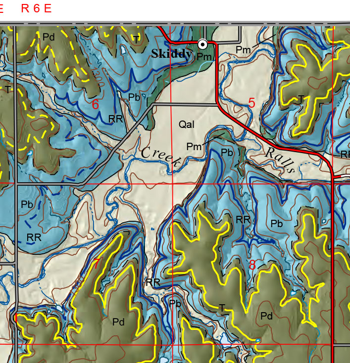 small geologic map