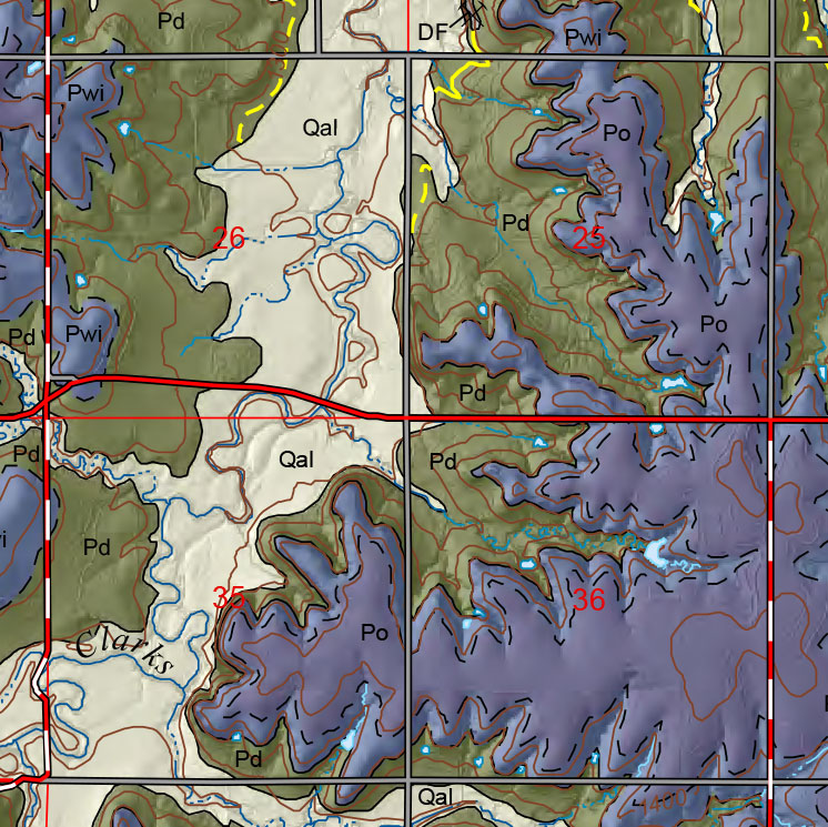 small geologic map